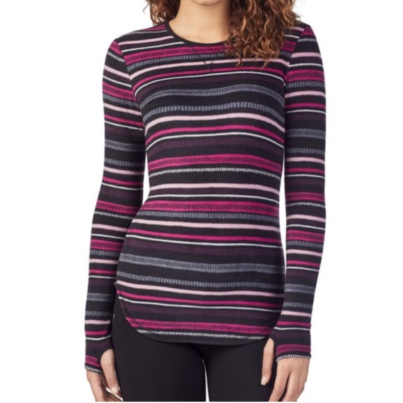 Cuddl Duds Tops - Cuddle Duds WarmLayer Long Sleeve Crew ThumbholeXL